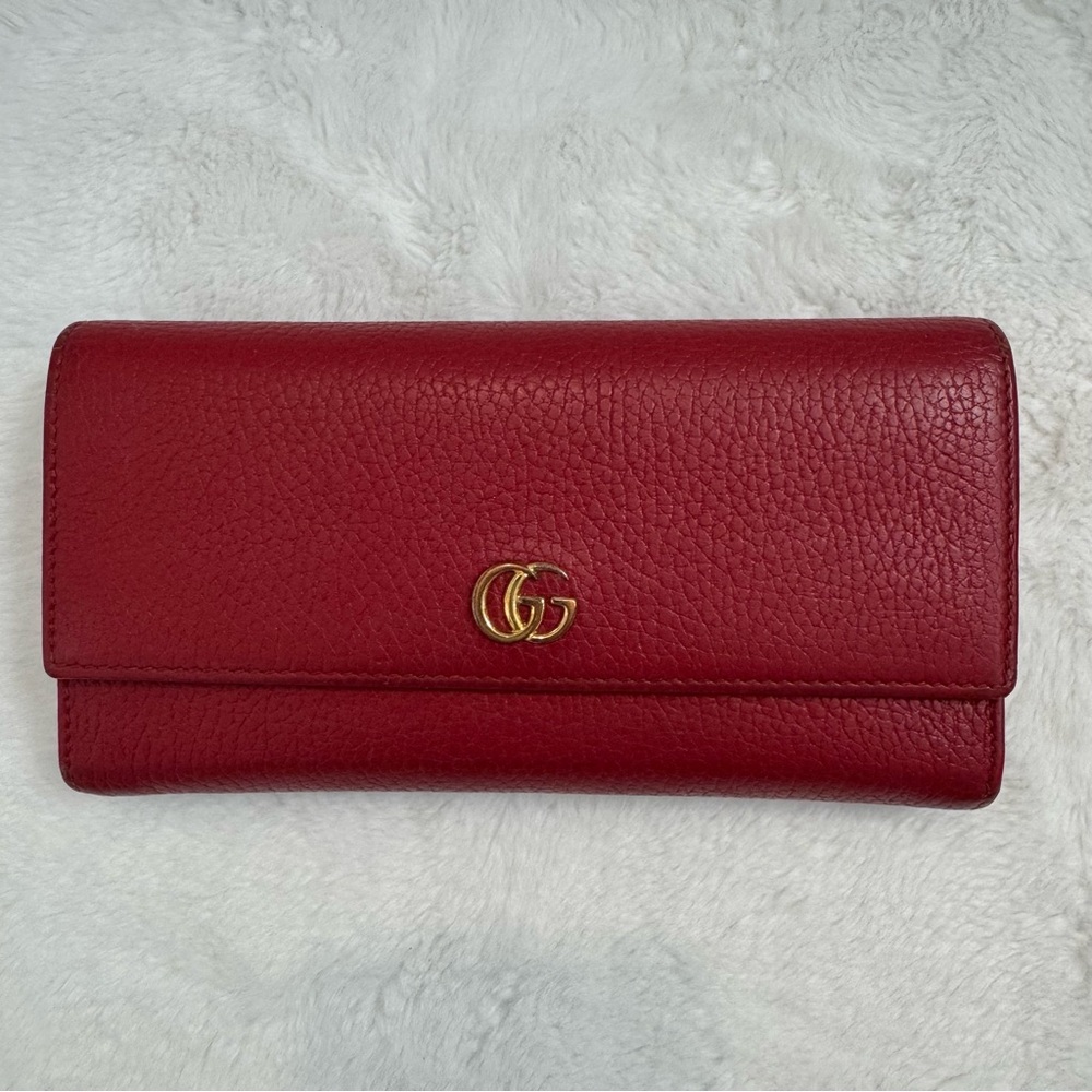 Gucci GG Marmont Red Long Wallet